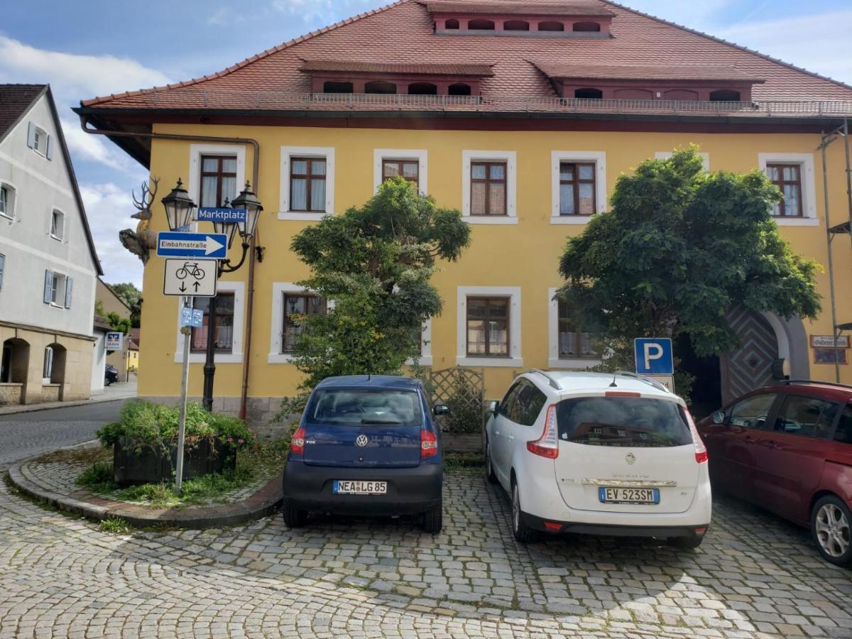 Alte Poststation Goldener Hirsch Hotel Emskirchen ภายนอก รูปภาพ