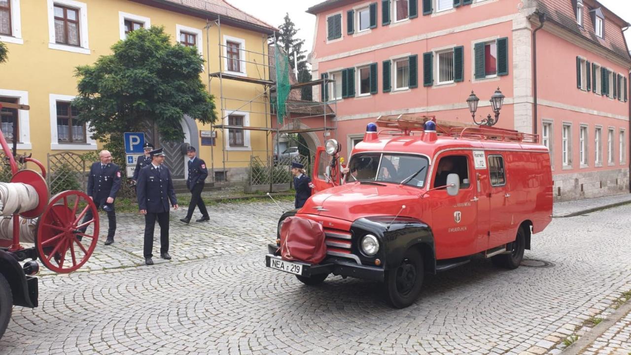 Alte Poststation Goldener Hirsch Hotel Emskirchen ภายนอก รูปภาพ